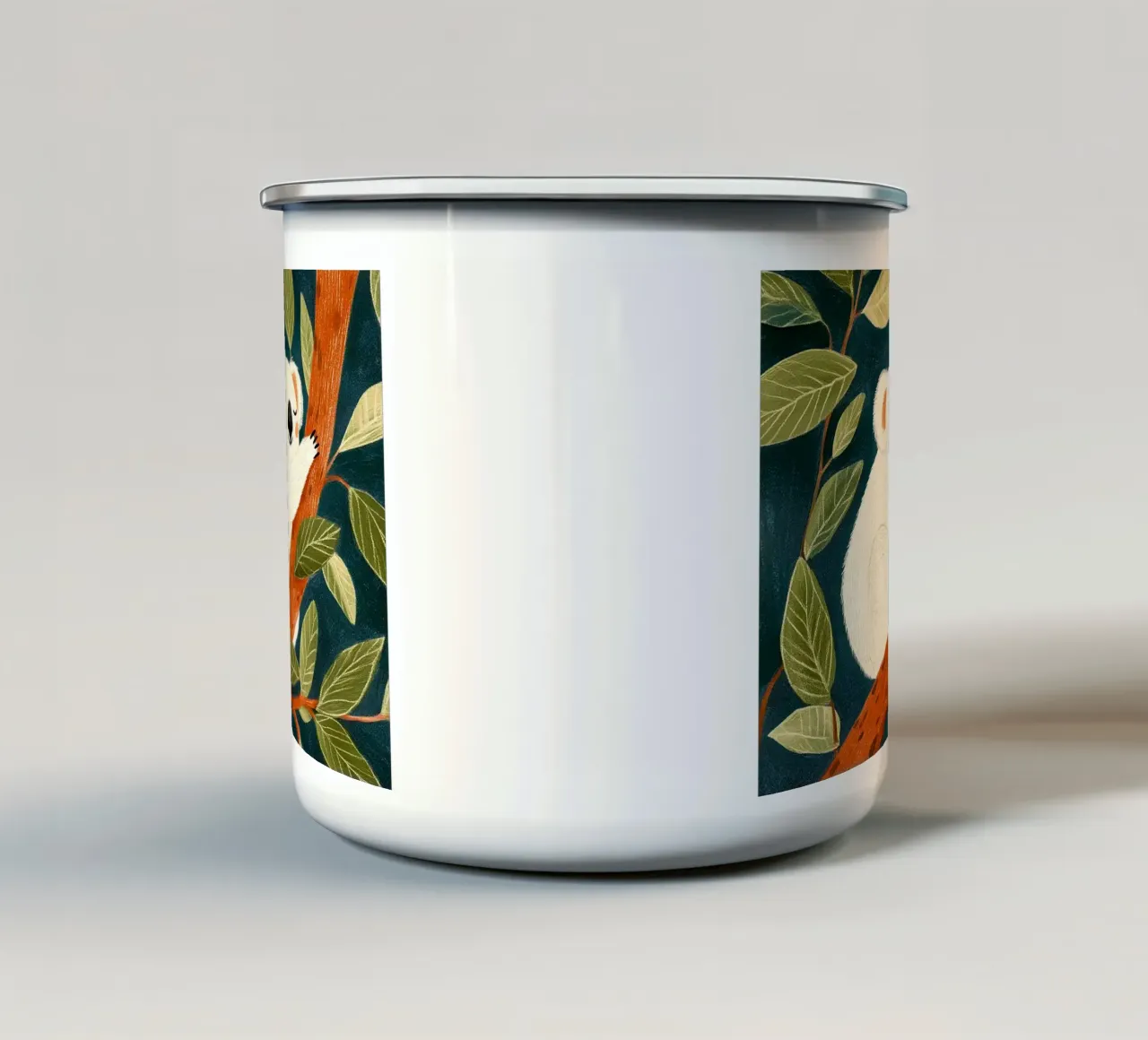 Koala addormentato tazza in smalto da Curious Canvas