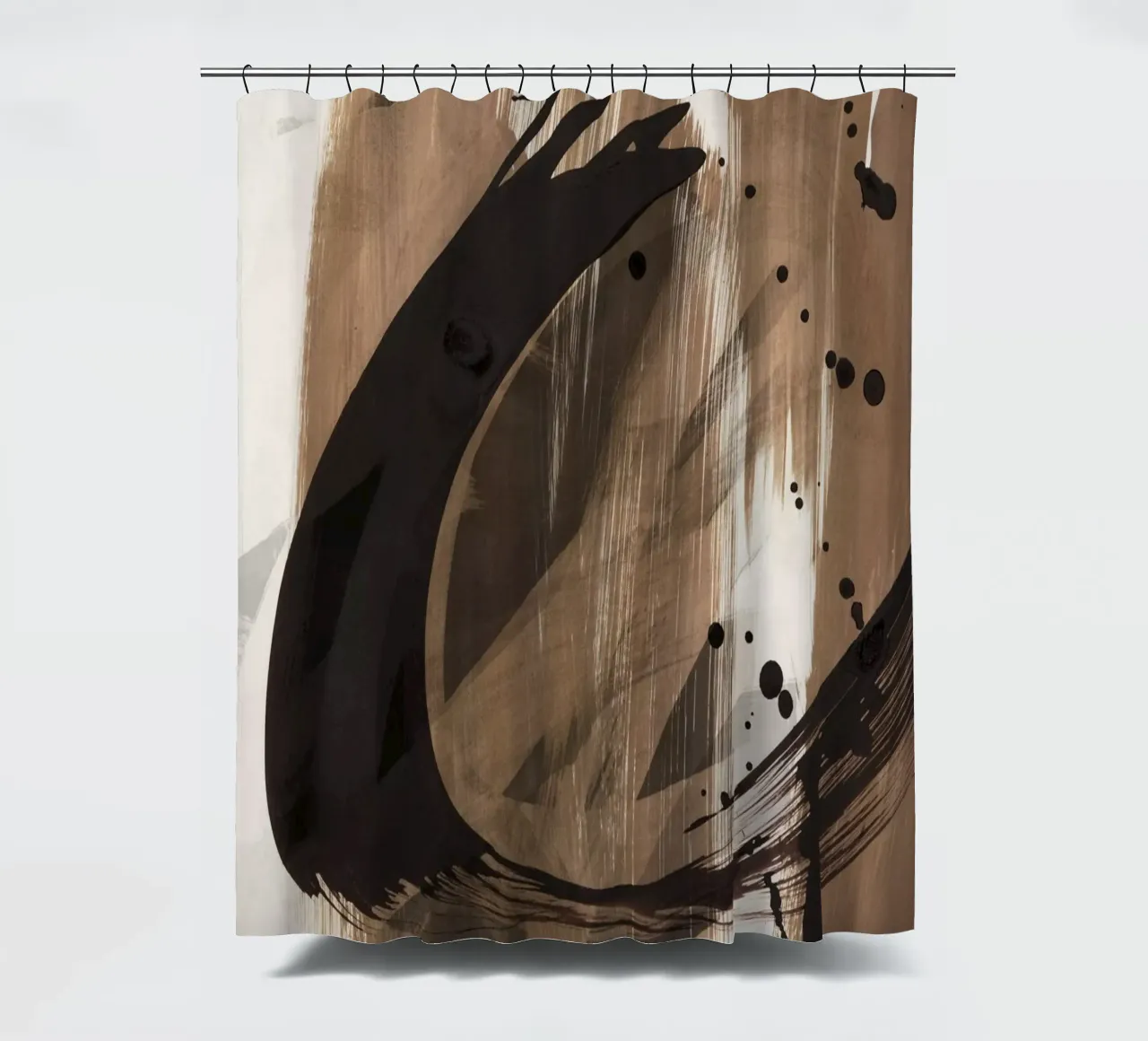 dynamic shower curtain by IRIS LEHNHARDT FINE ART
