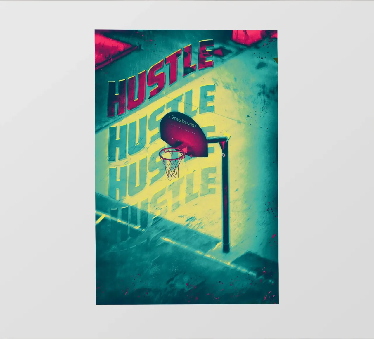 Hustle - Basketball pellicola backlit da athlete.art
