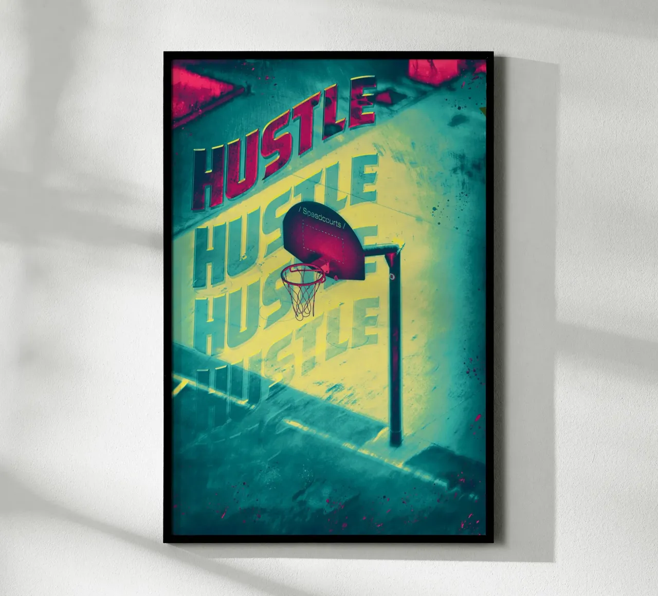 Hustle - Basketball poster da athlete.art