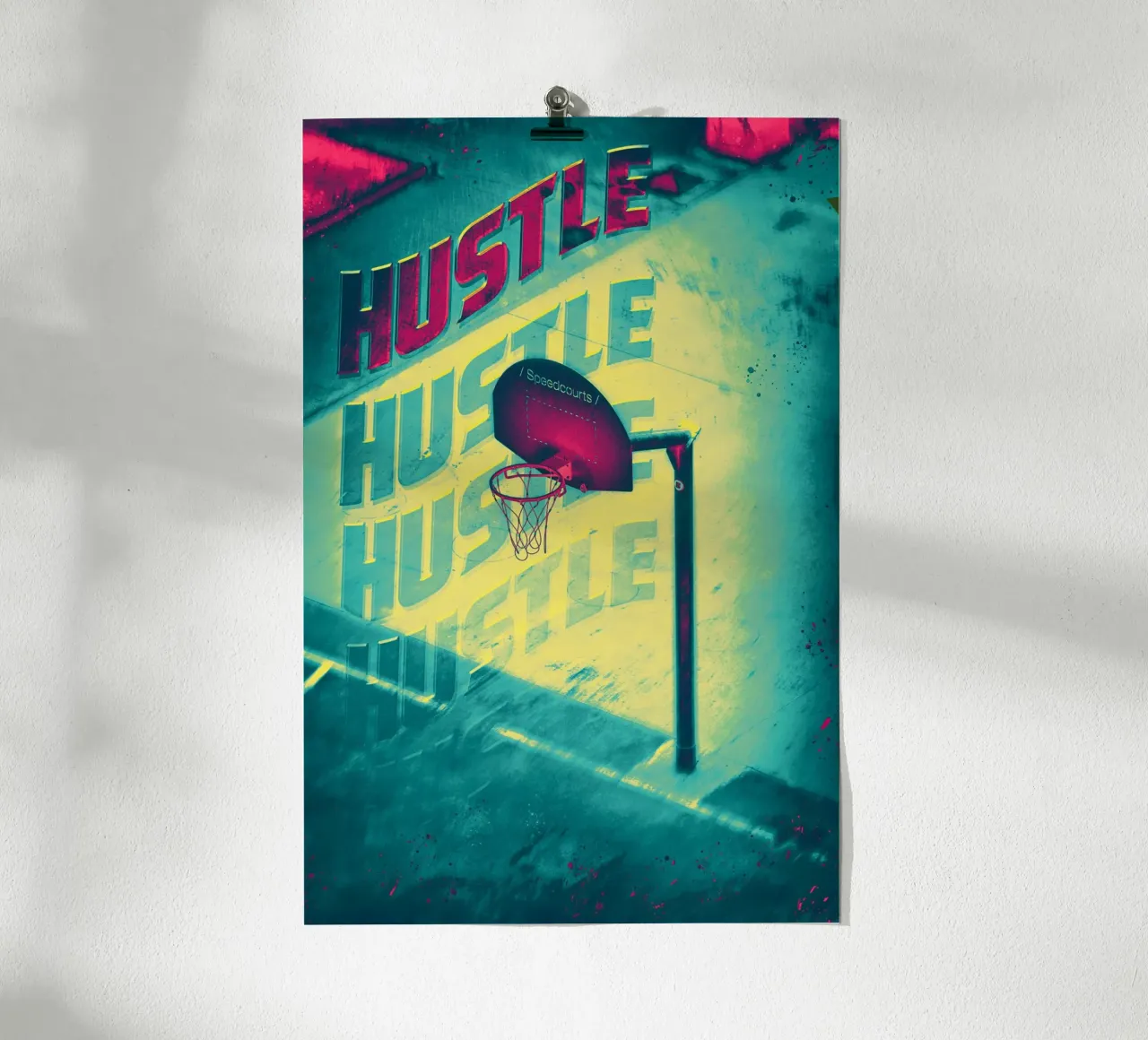 Hustle - Basketball poster da athlete.art