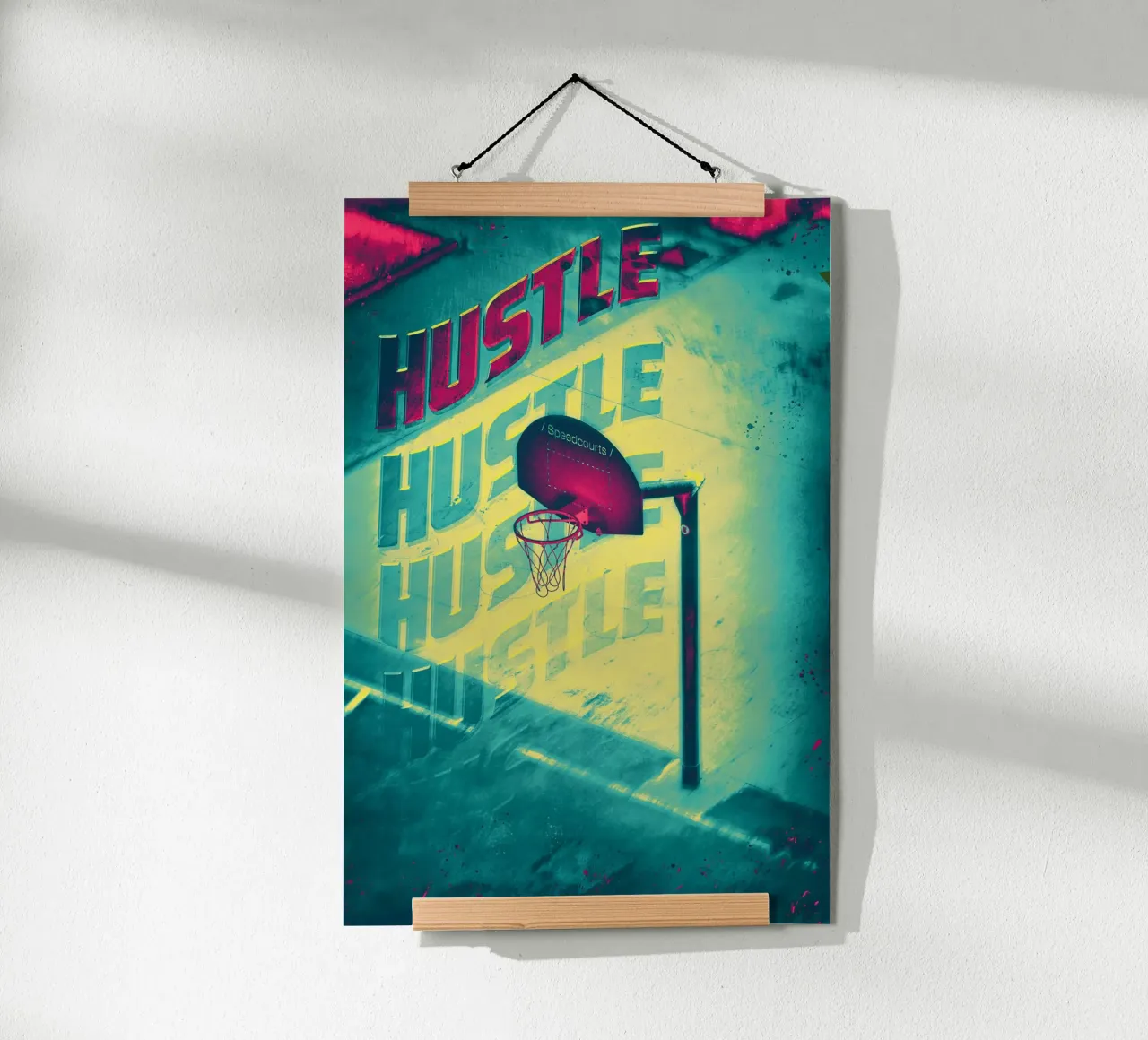 Hustle - Basketball poster da athlete.art
