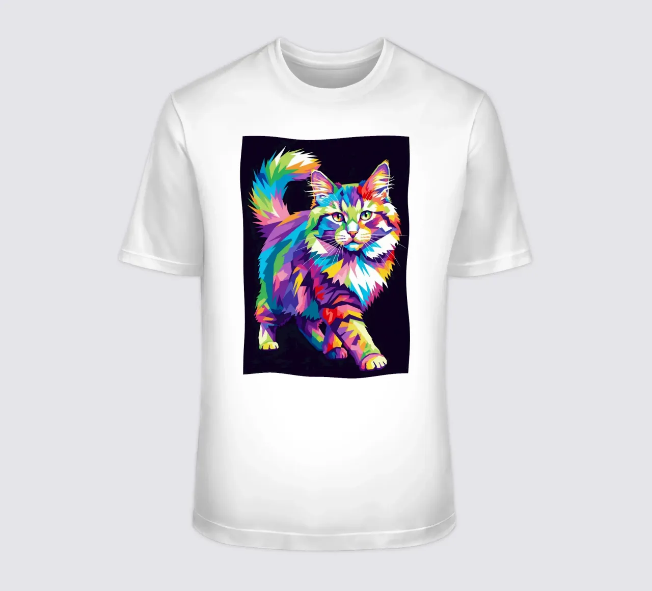 Gatto colorato (1) t-shirt da Wild Life studio