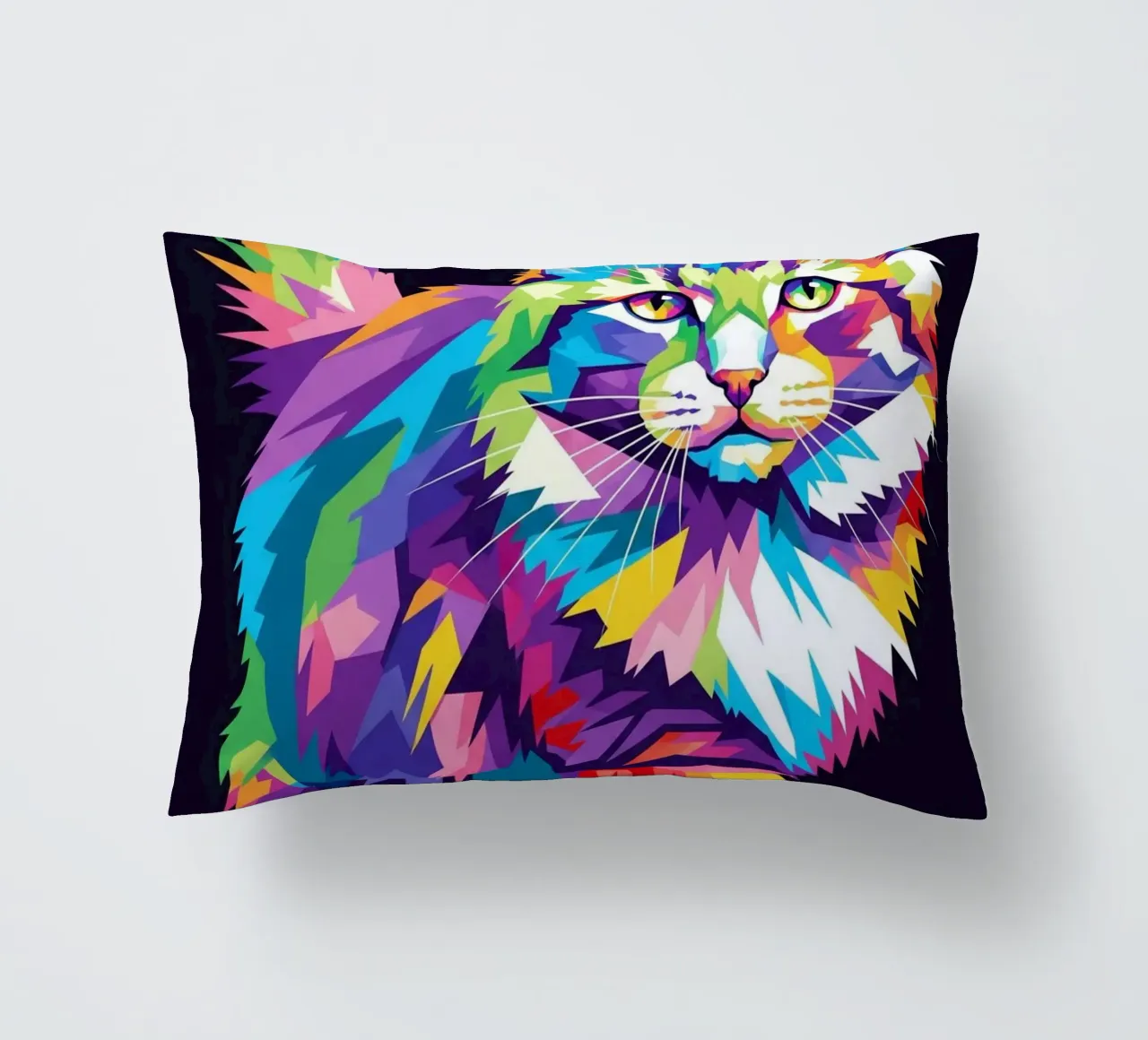 Gatto colorato (1) cuscino da Wild Life studio