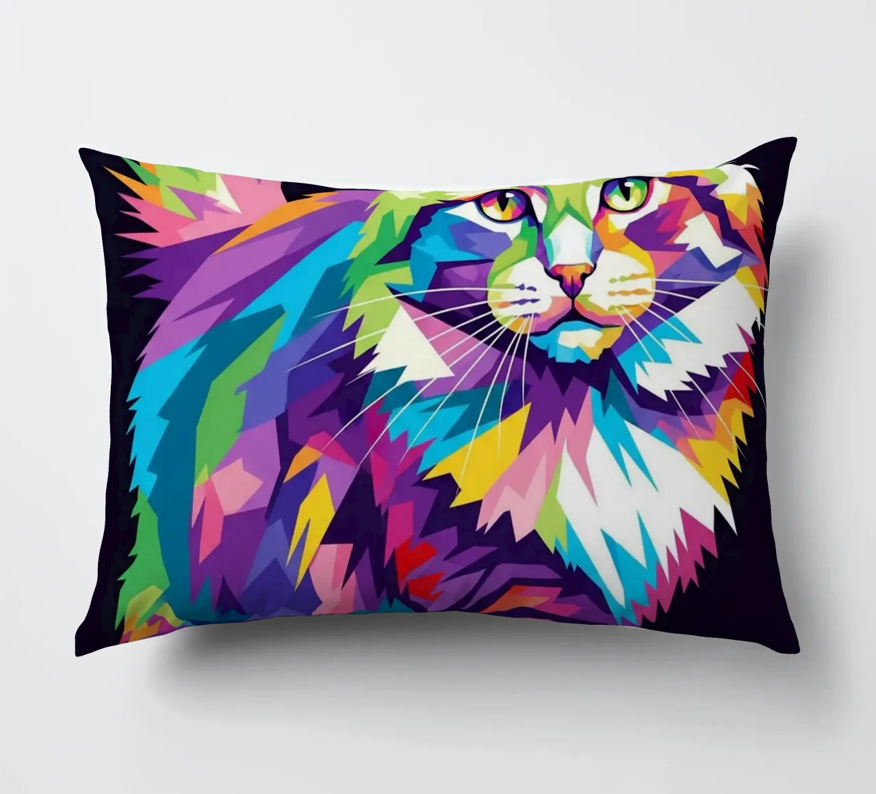 Gatto colorato (1) cuscino da Wild Life studio