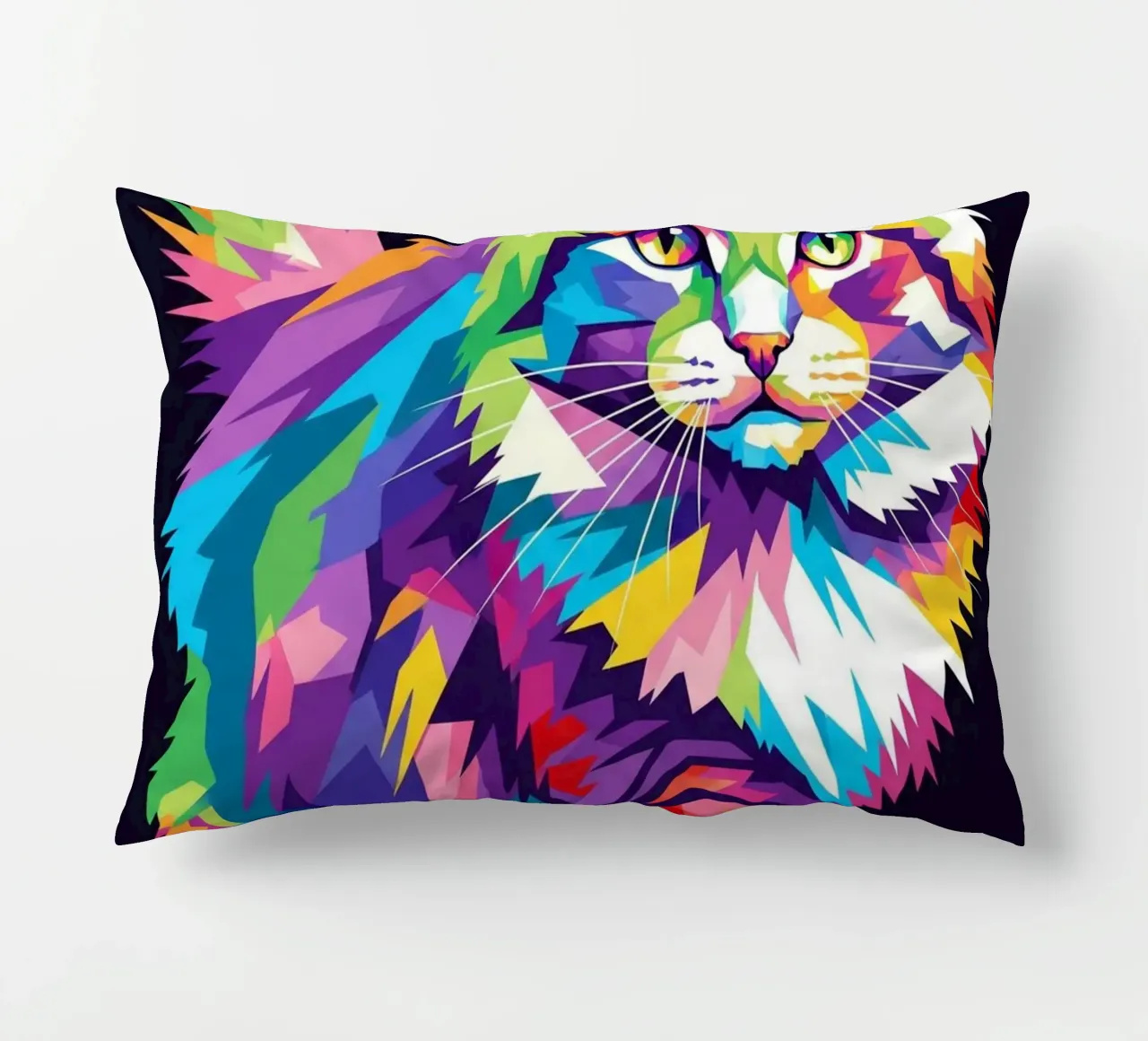 Gatto colorato (1) cuscino da Wild Life studio