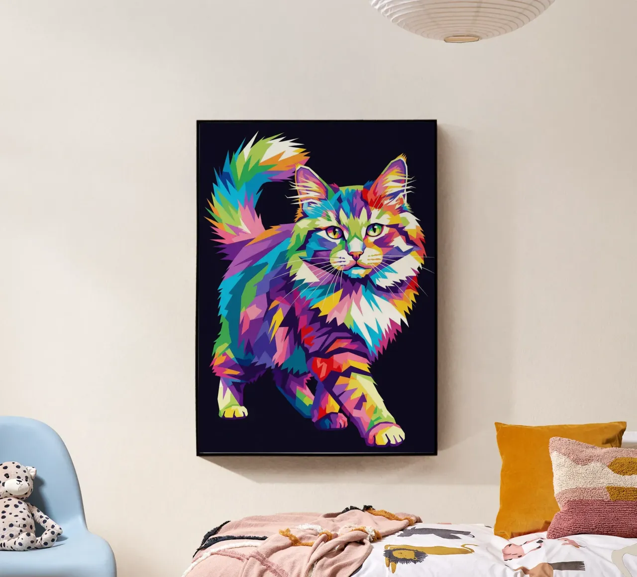 Gatto colorato (1) plexiglass da Wild Life studio