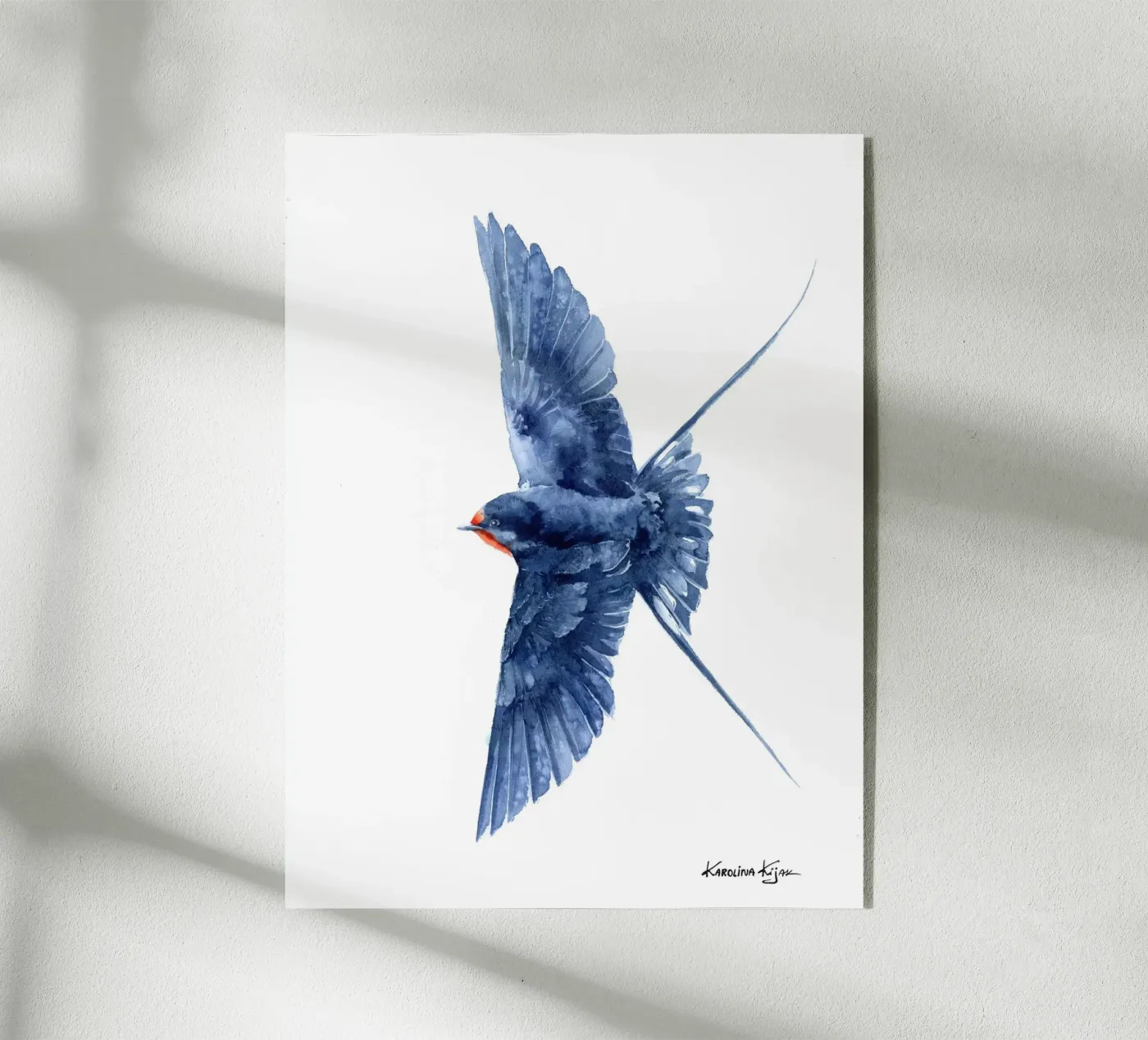 Flying barn swallow plexiglass da Karolina Kijak