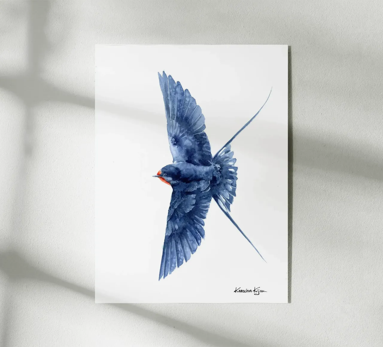 Flying barn swallow plexiglass da Karolina Kijak