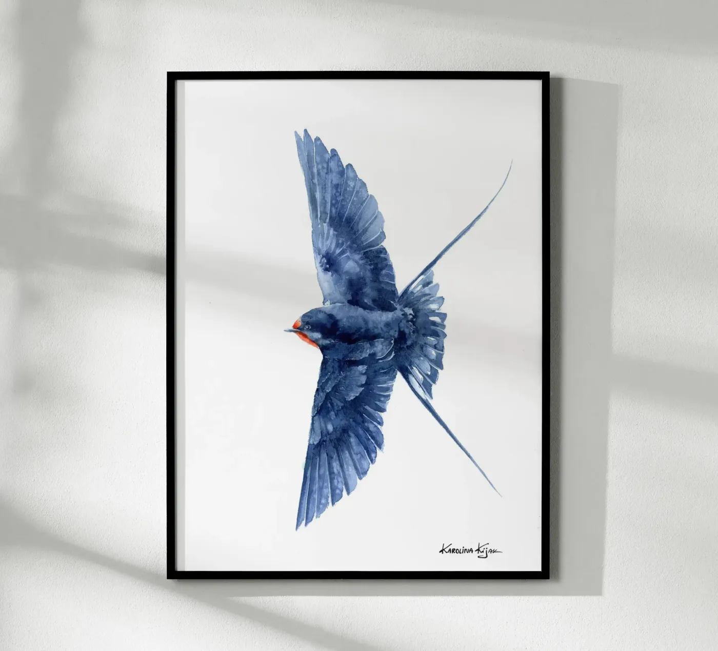 Flying barn swallow poster da Karolina Kijak