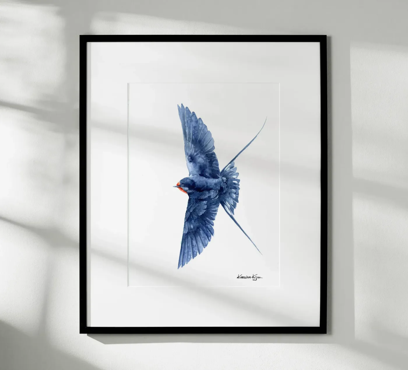 Flying barn swallow poster da Karolina Kijak