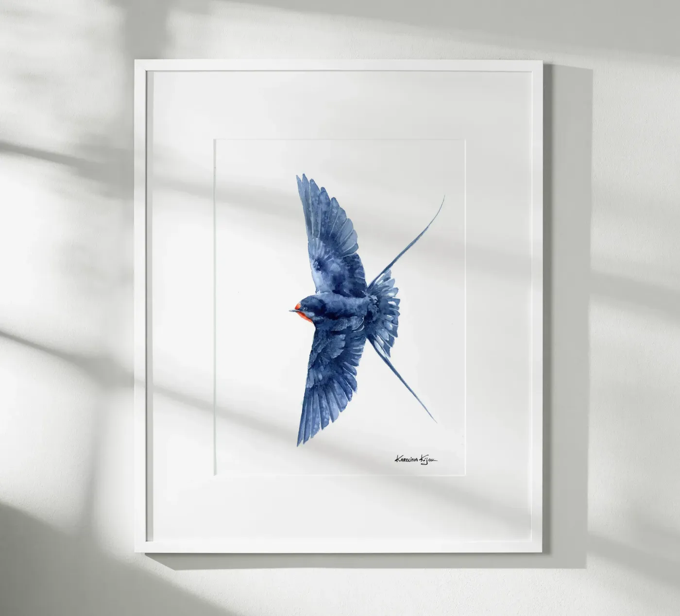 Flying barn swallow poster da Karolina Kijak