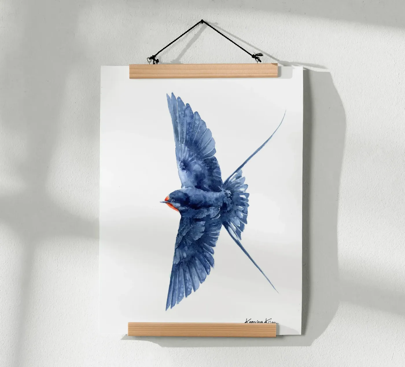 Flying barn swallow poster da Karolina Kijak