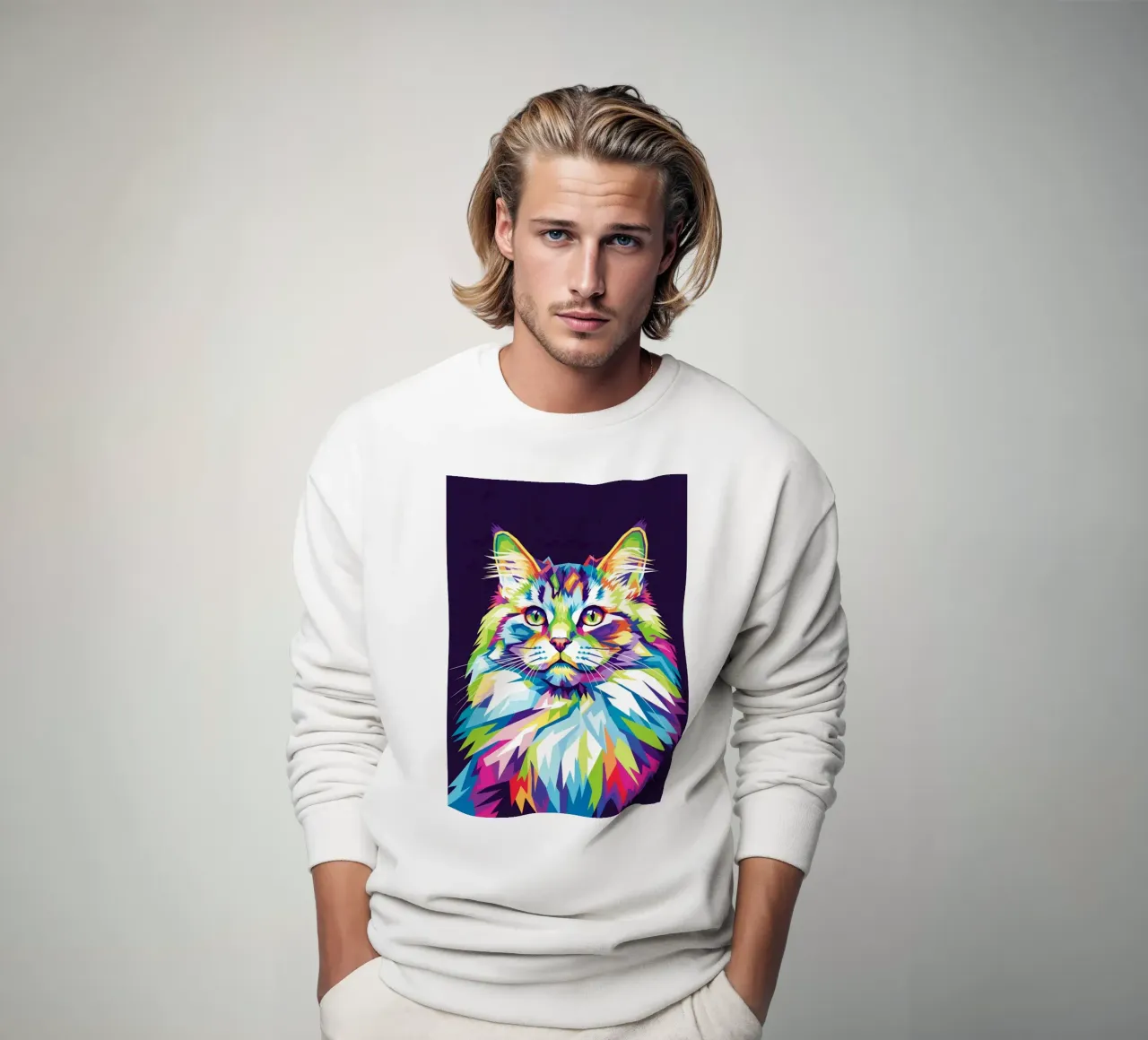 Colorful of Cat (2) felpa da Wild Life studio