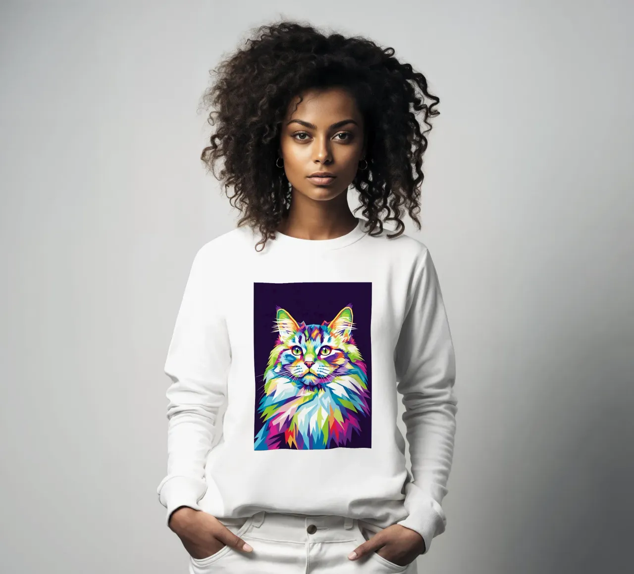 Colorful of Cat (2) felpa da Wild Life studio