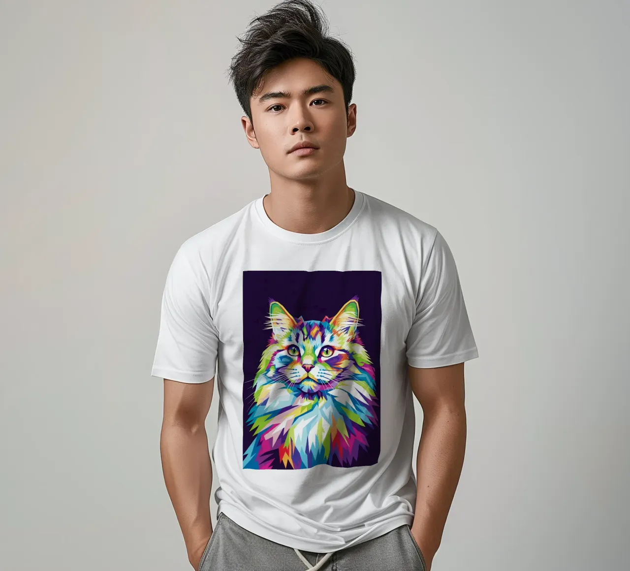 Colorful of Cat (2) t-shirt da Wild Life studio
