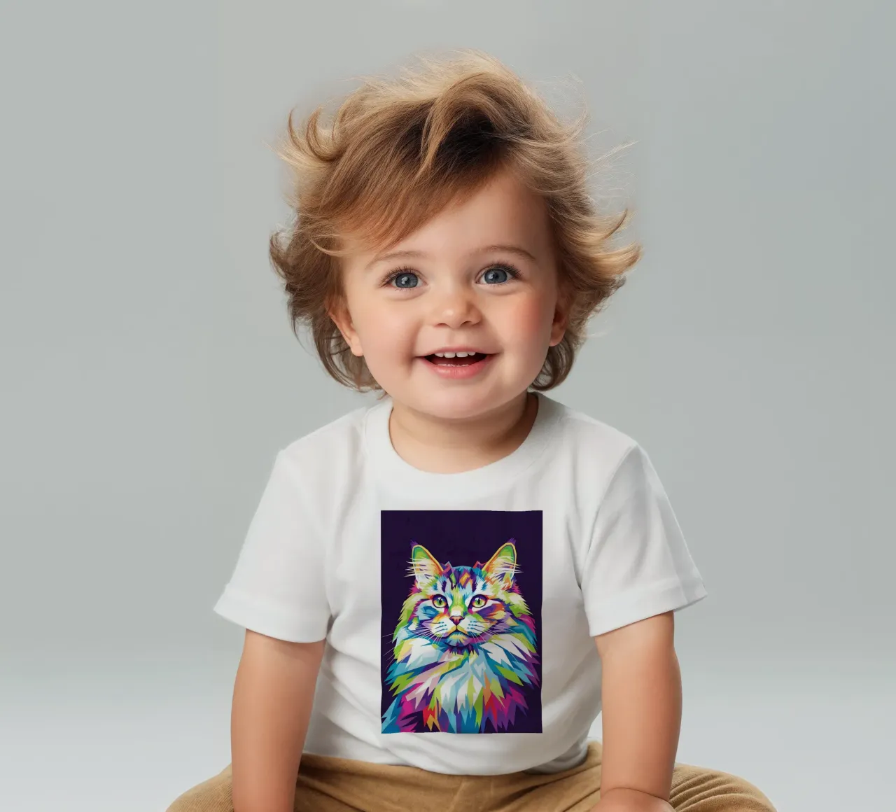 Colorful of Cat (2) maglietta neonato da Wild Life studio