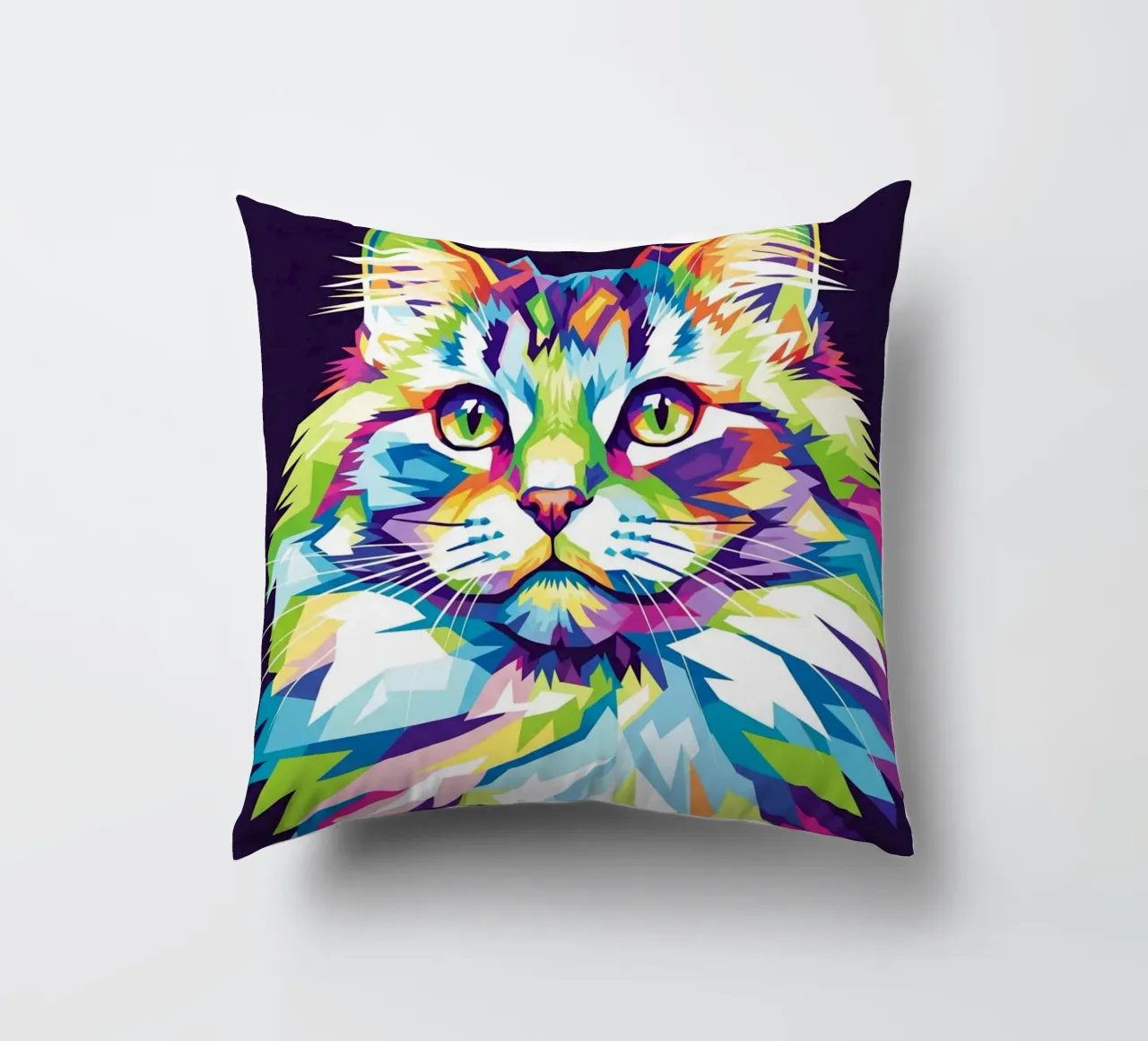 Colorful of Cat (2) cuscino da Wild Life studio