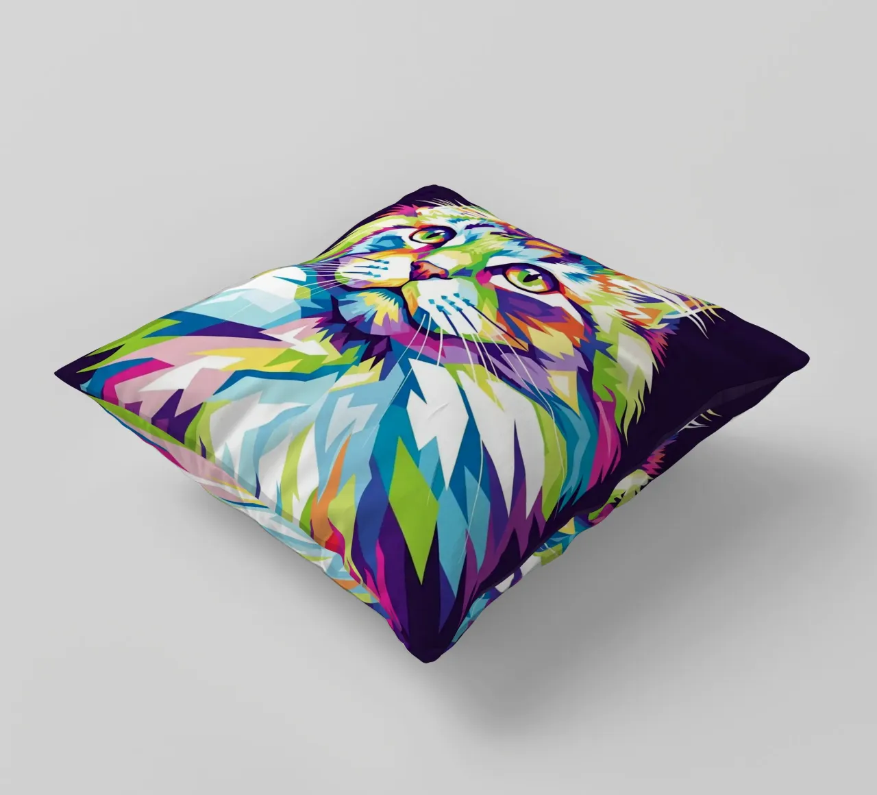 Colorful of Cat (2) cuscino da Wild Life studio