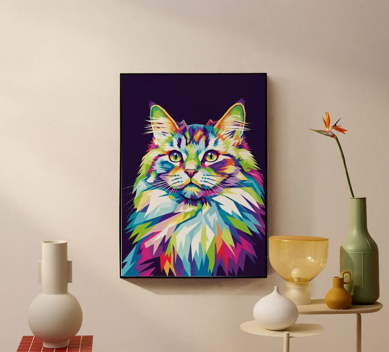Colorful of Cat (2) plexiglass da Wild Life studio