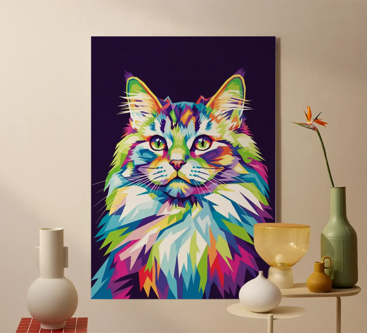 Colorful of Cat (2) plexiglass da Wild Life studio