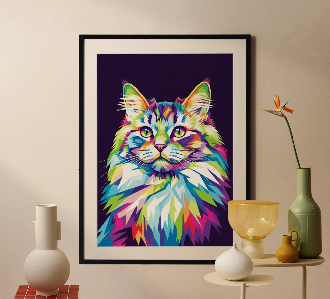 Colorful of Cat (2) carta hahnemühle da Wild Life studio