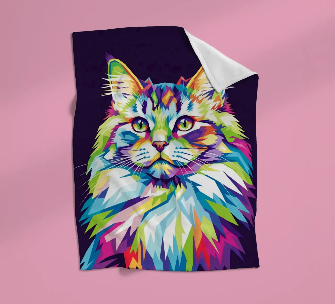 Colorful of Cat (2) coperta in pile da Wild Life studio