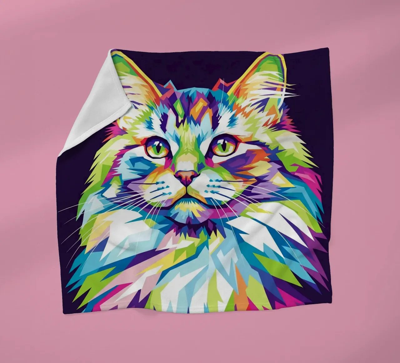 Colorful of Cat (2) coperta in pile da Wild Life studio