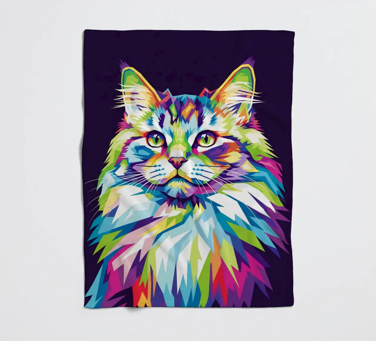 Colorful of Cat (2) coperta in pile da Wild Life studio