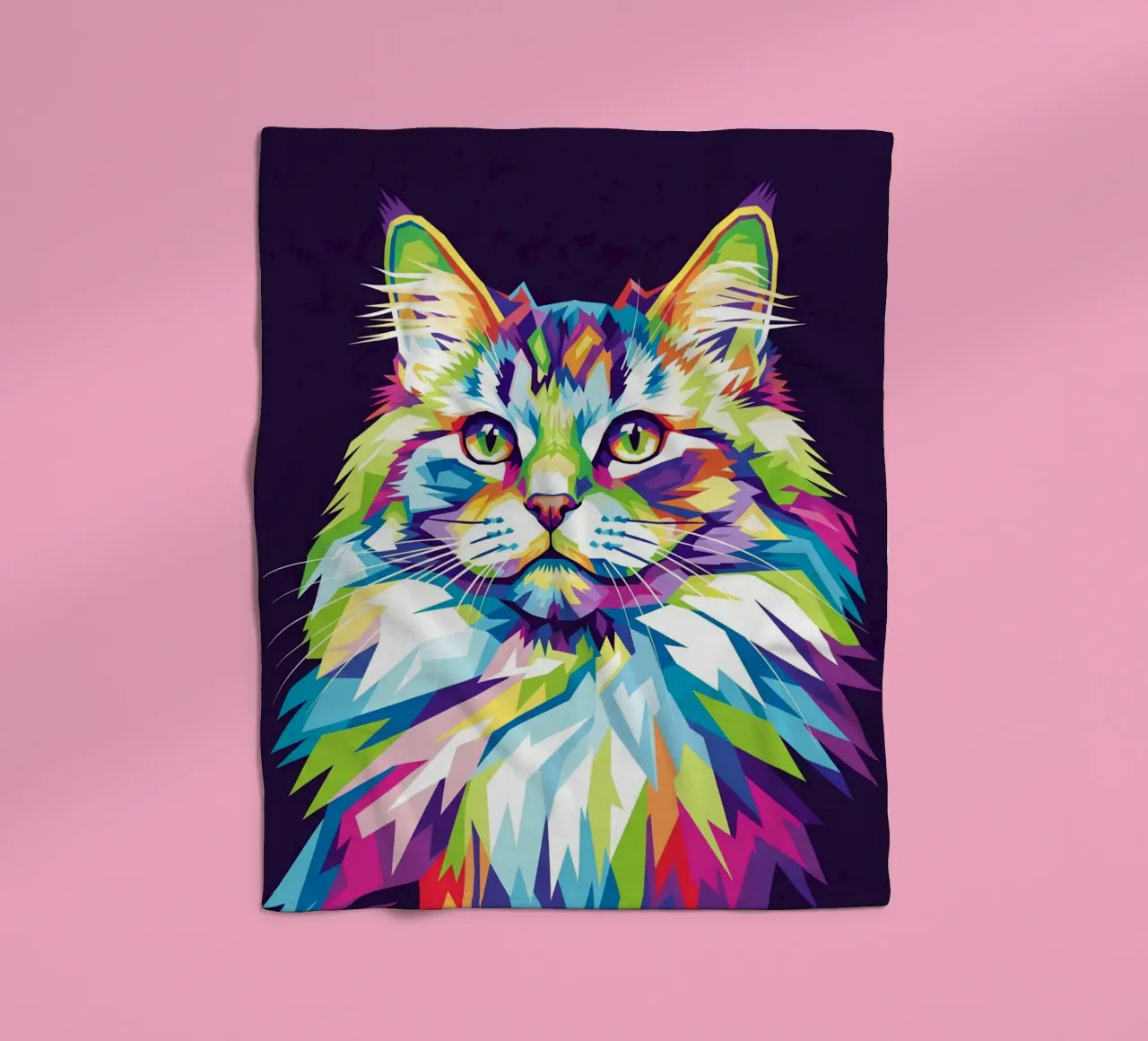 Colorful of Cat (2) coperta in pile da Wild Life studio