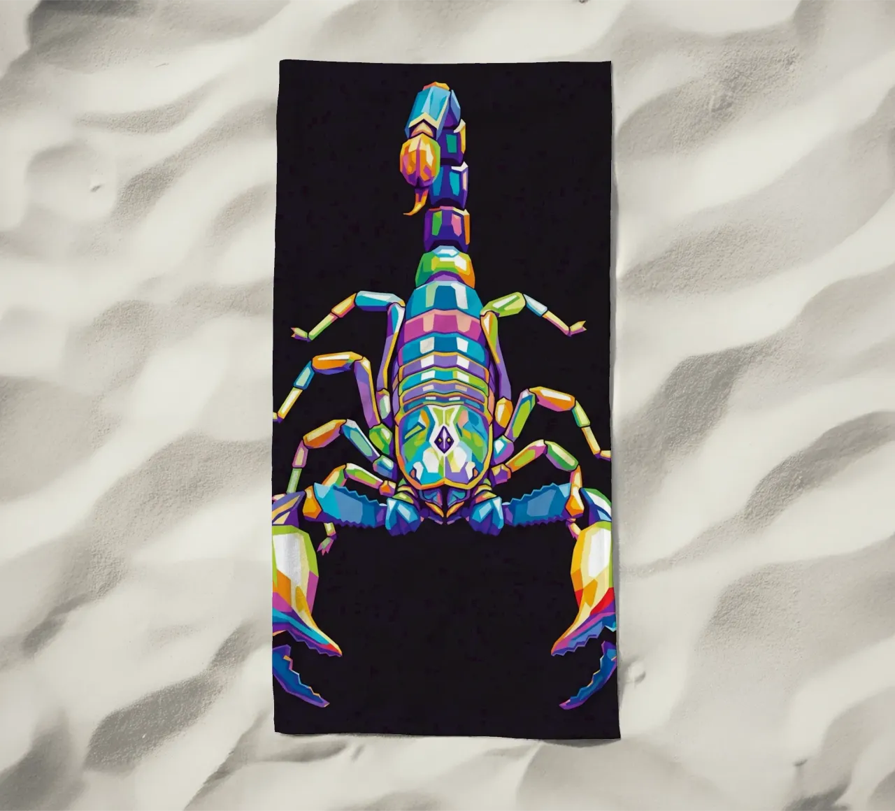 Colorato di scorpione (1) telo mare da Wild Life studio