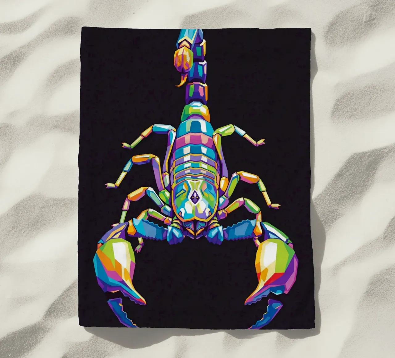 Colorato di scorpione (1) telo mare da Wild Life studio