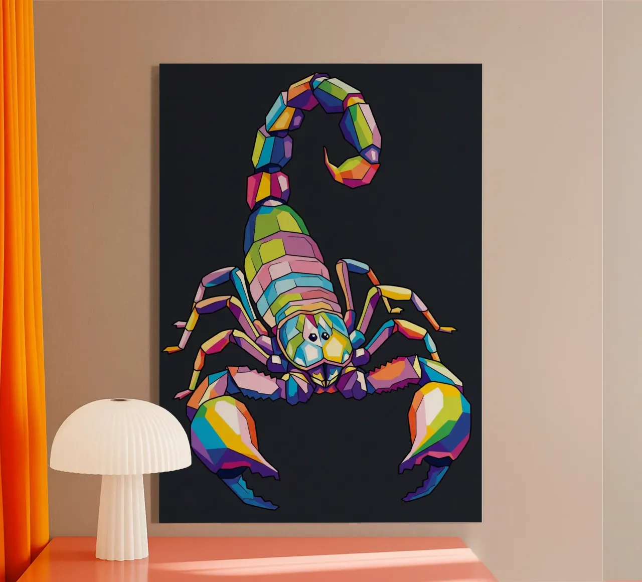 Colorato di scorpione (3) plexiglass da Wild Life studio