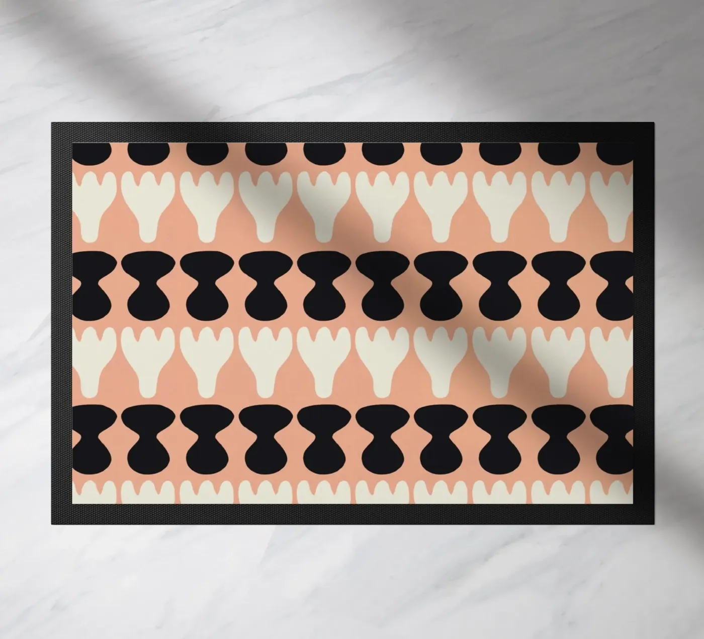 Repetitive pattern 10 doormat by Little Dean