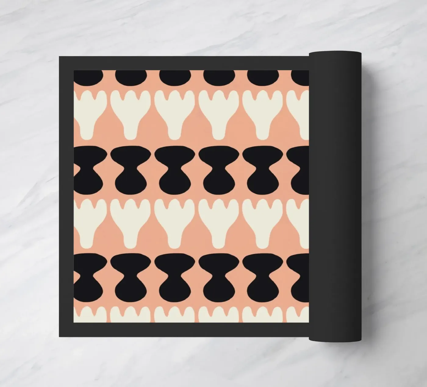 Repetitive pattern 10 doormat by Little Dean