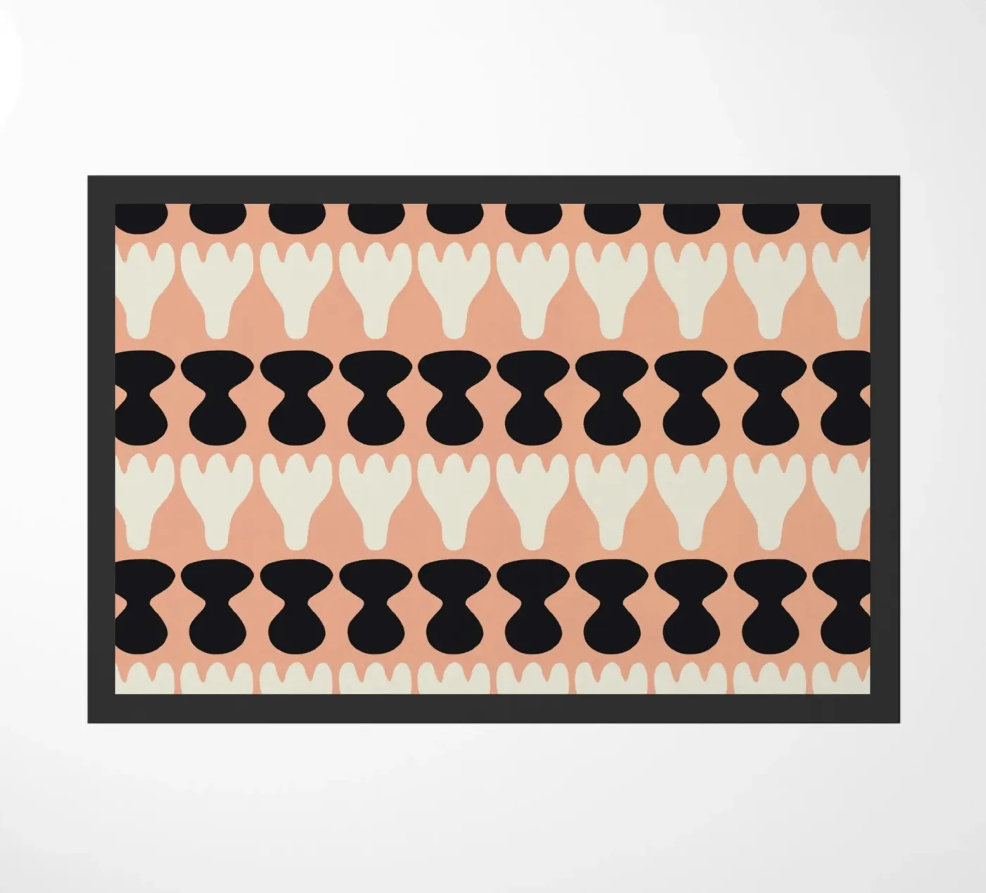 Repetitive pattern 10 doormat by Little Dean