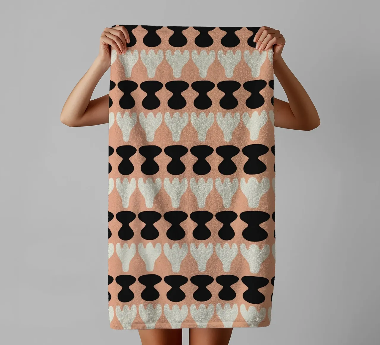 Repetitive pattern 10 towel by Little Dean