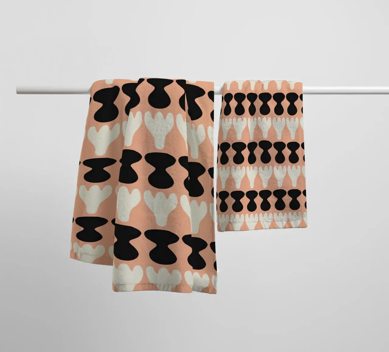 Repetitive pattern 10 towel by Little Dean