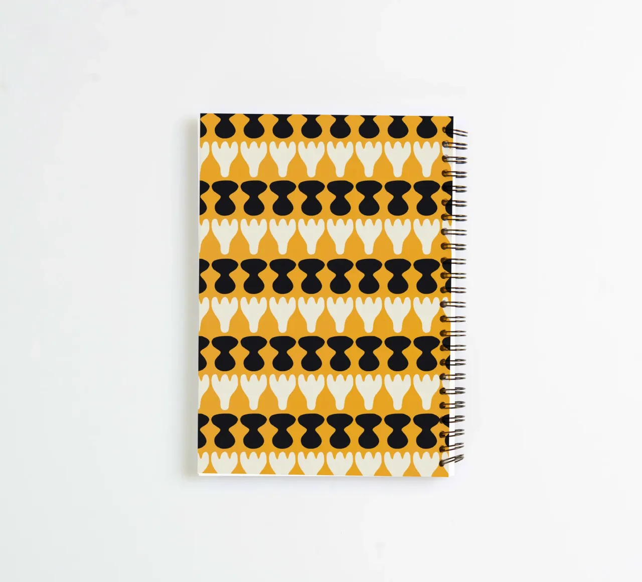 Repetitive pattern 11 spiral notebook by Little Dean