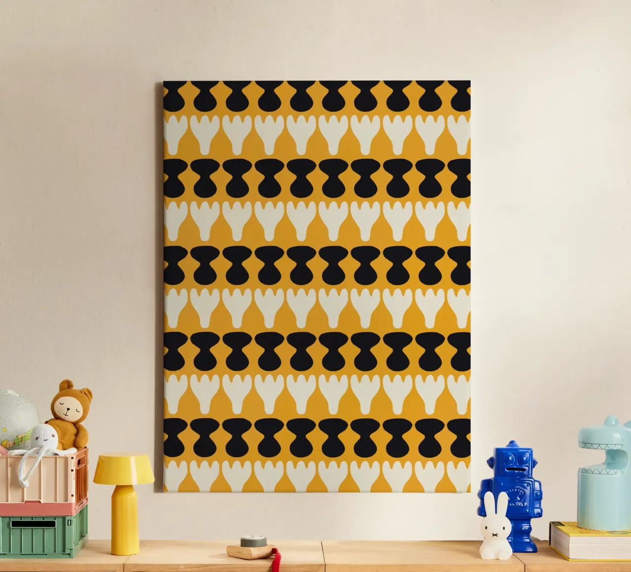 Repetitive pattern 11 canvas by Little Dean