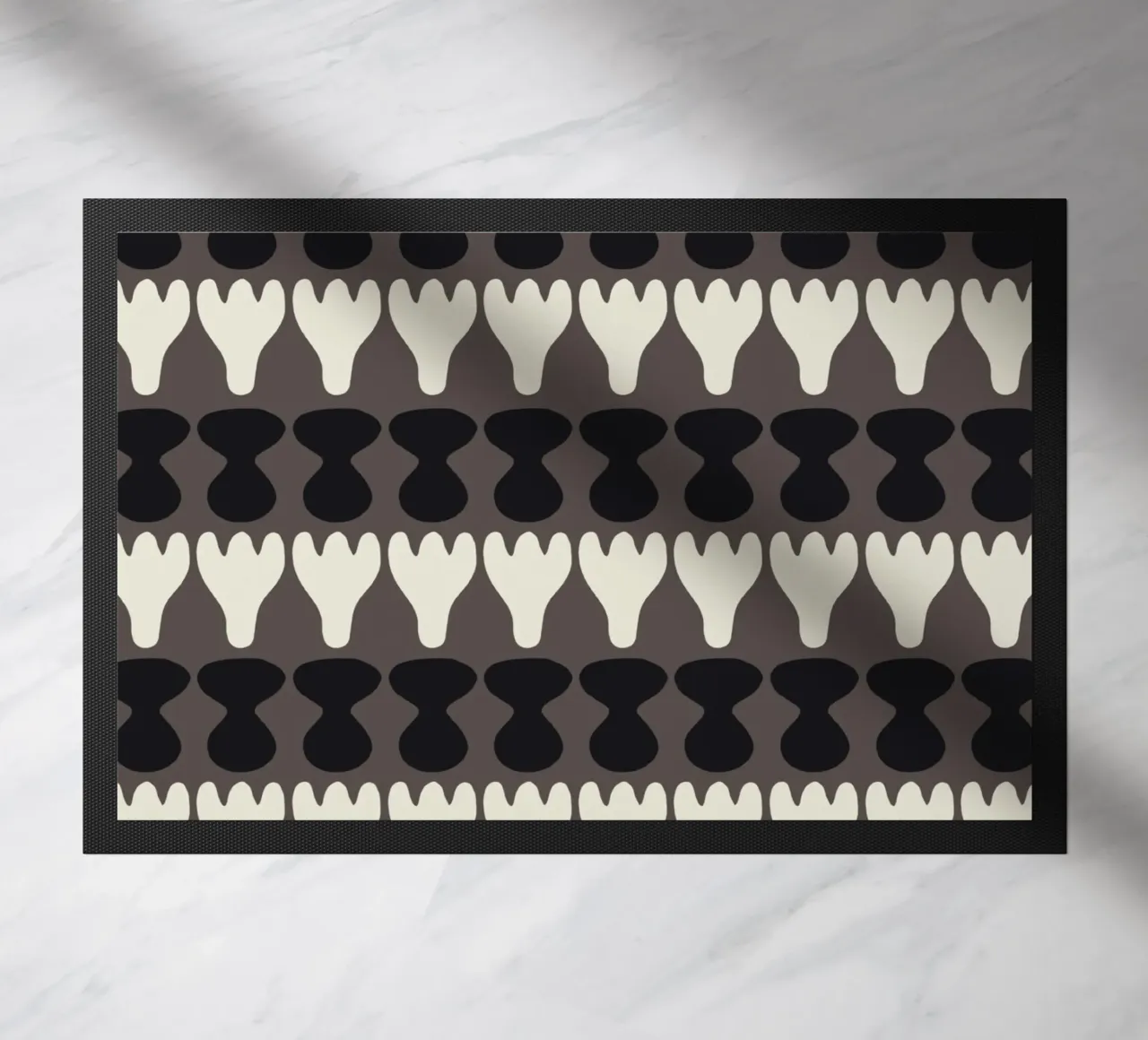 Repetitive pattern 12 doormat by Little Dean