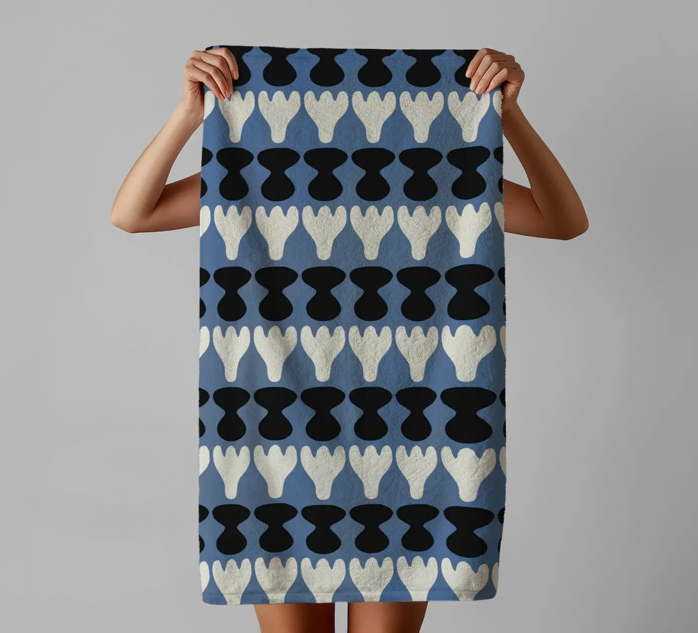 Repetitive pattern 13 towel by Little Dean