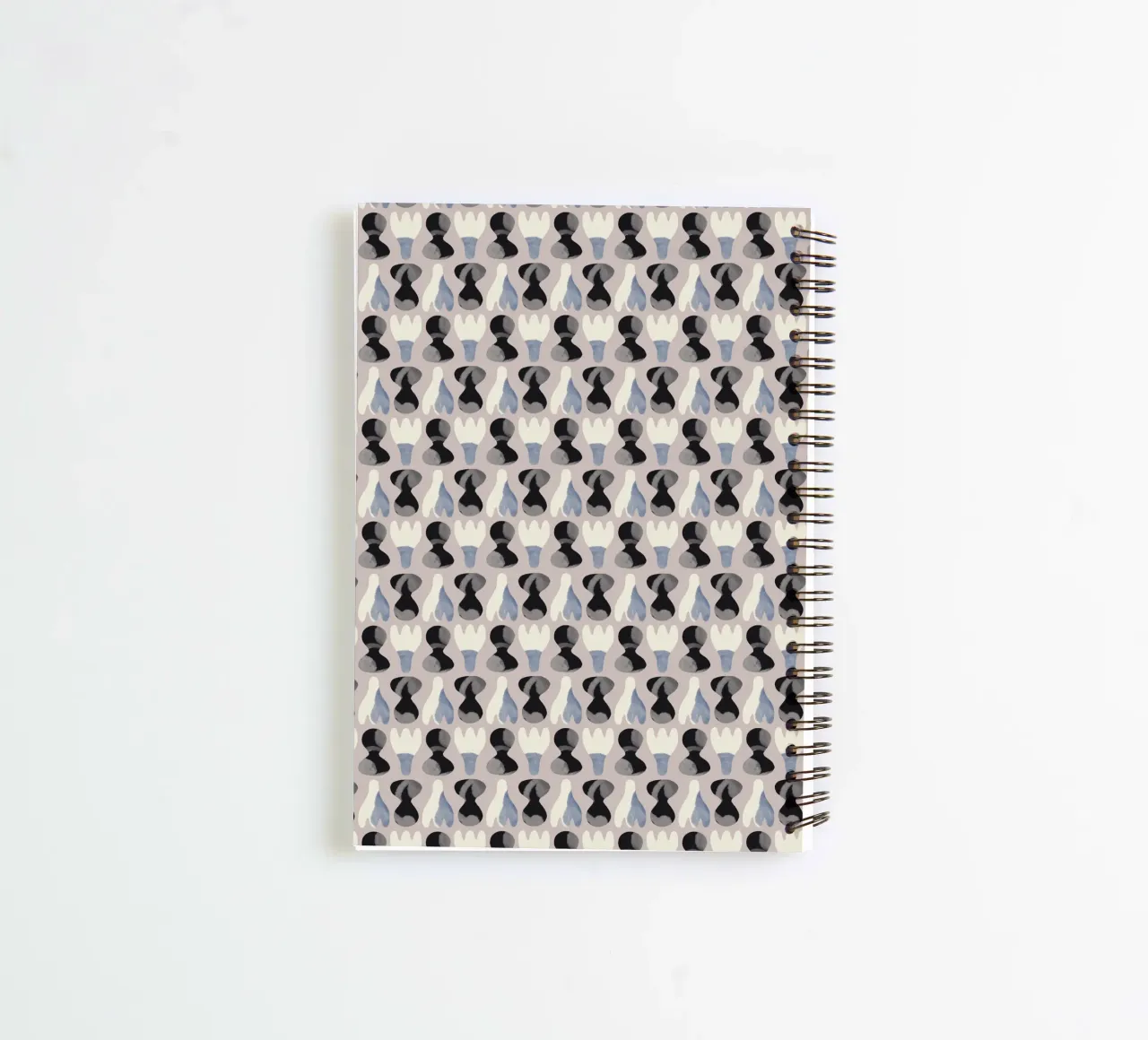 Repetitive pattern 14 spiral notebook by Little Dean