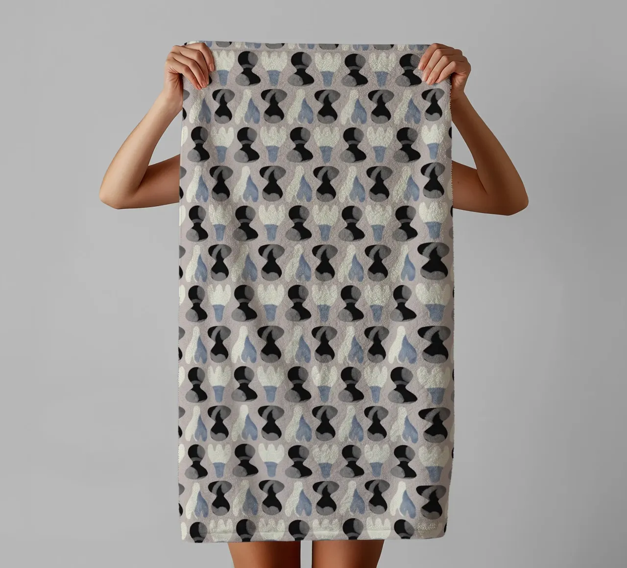 Repetitive pattern 14 towel by Little Dean