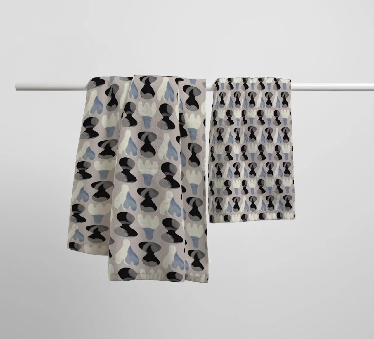 Repetitive pattern 14 towel by Little Dean