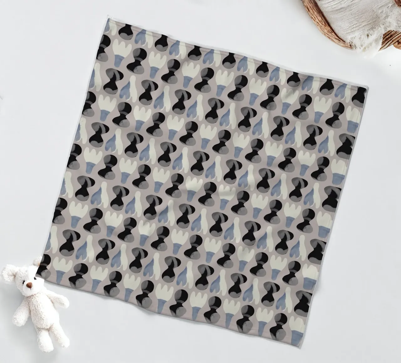Repetitive pattern 14 fleece blanket by Little Dean