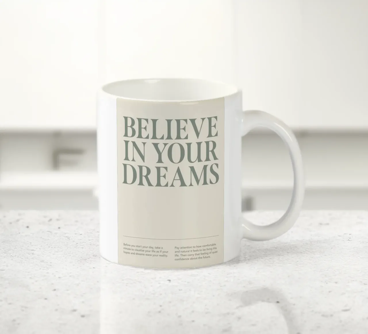 credere nei propri sogni tazza in ceramica da Karl Martin