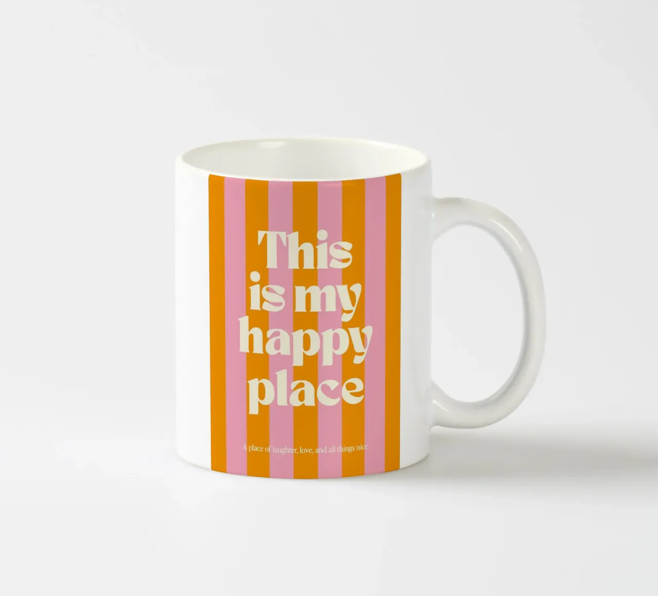 messaggio positivo espressione emotiva tazza in ceramica da Karl Martin