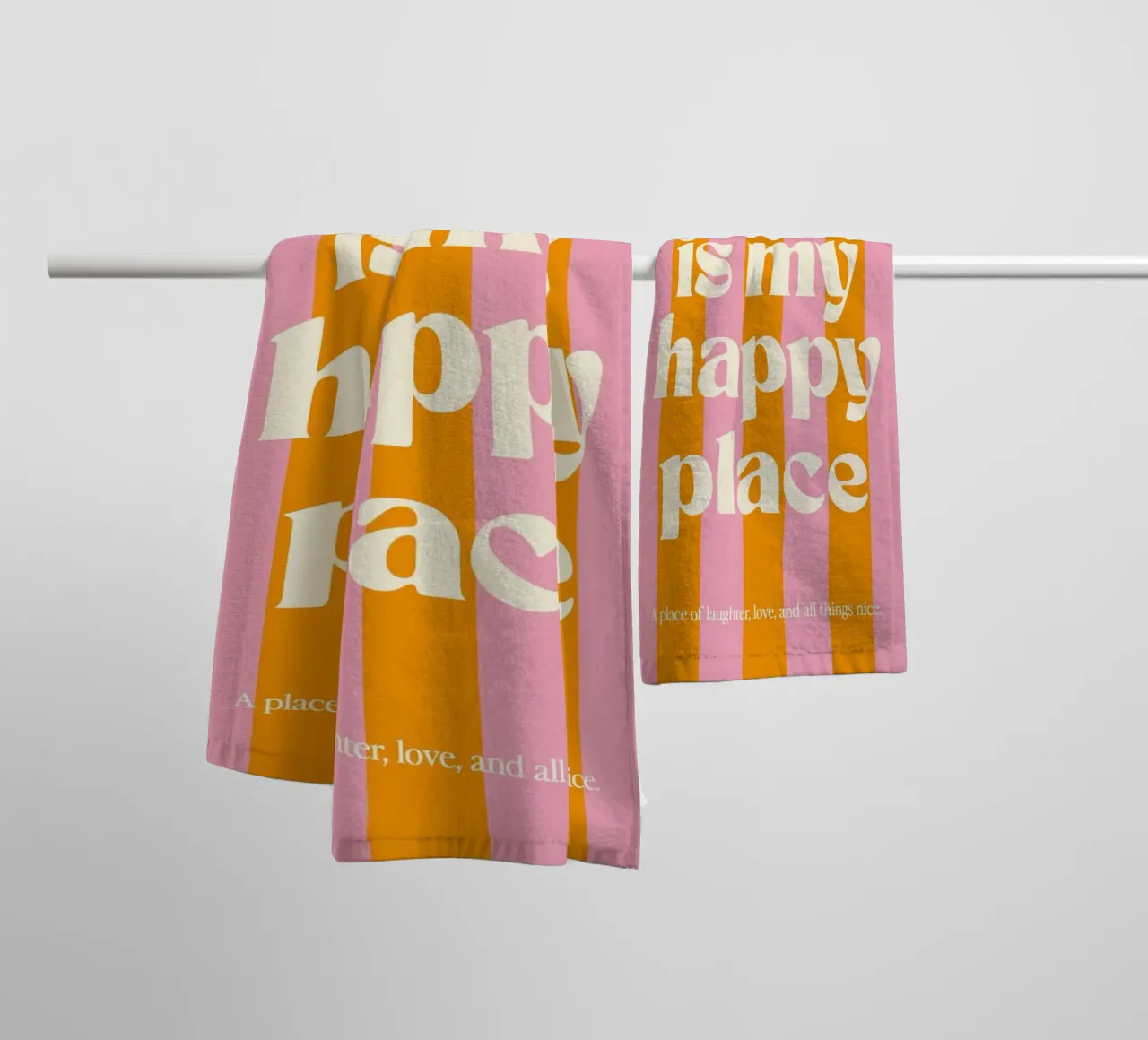 message positif expression émotionnelle serviette de bain de Karl Martin