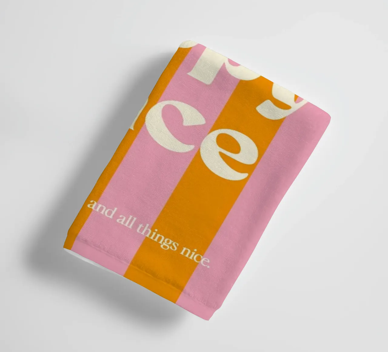 message positif expression émotionnelle serviette de bain de Karl Martin